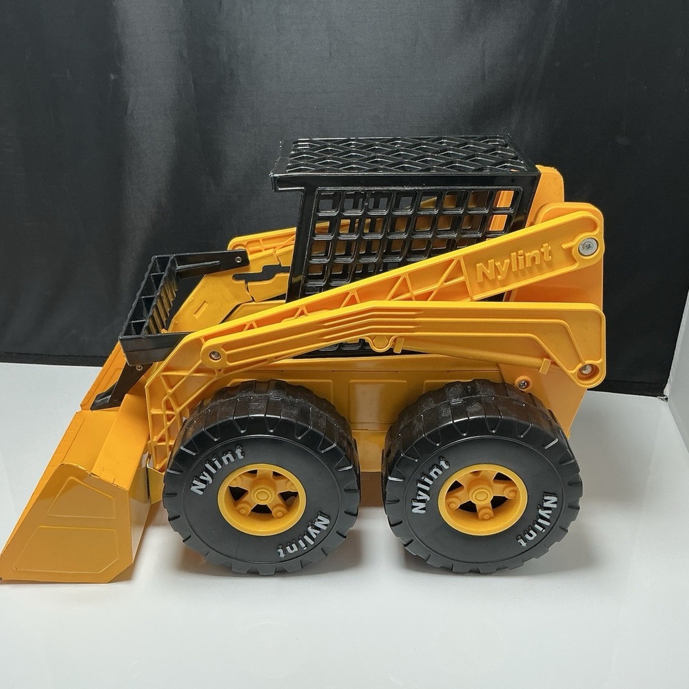 Used Vintage Nylint Jumbo Skid Steer Loader #956509 Skidsteer With Broken Arm